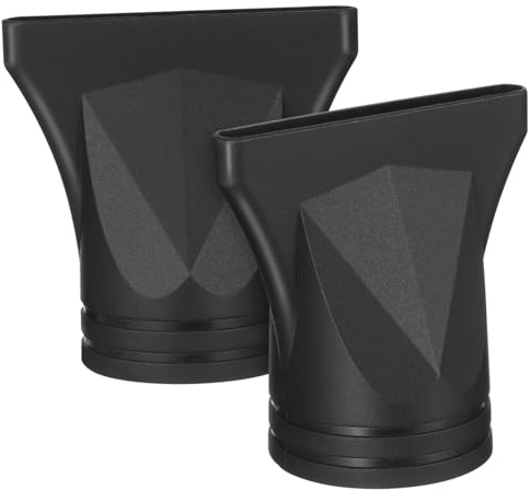 TOYANDONA Beccuccio per Asciugacapelli Nero in Nailon 2 Pezzi, Diffusore Potente e Riutilizzabile per Styling Professionale e Salone
