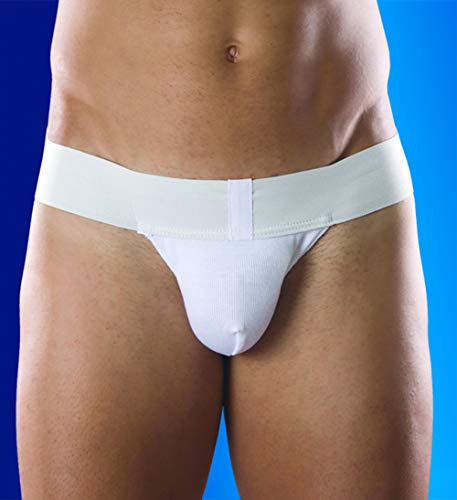 Cotton Suspensory with Elastic Straps, Recommnded for Scrotum Injuries (Medium)