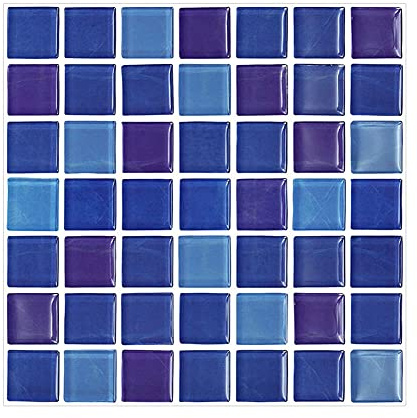 CONPHERON 5 Stück Fliesenaufkleber für Küche und Bad 30 x 30 cm Mosaik Wandfliese Aufkleber Fliesen Deko Fliesenfolie für Badezimmer Küchenrückwand