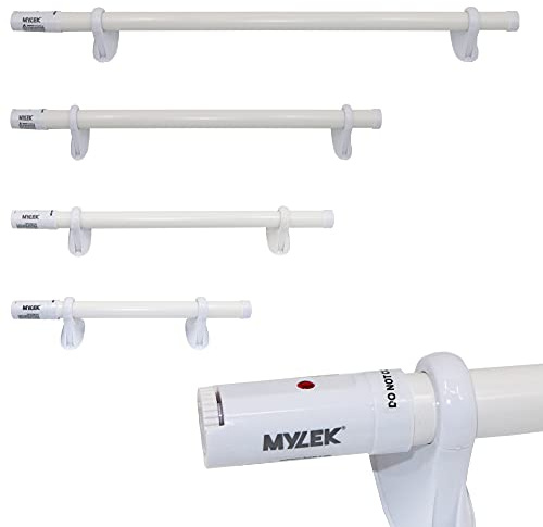Mylek Tubular Heater 90W - 710mm - Low Energy Tube - Built in Thermostat And Mounting Brackets Greenhouse, Garage, Caravan (71cm, 90W)
