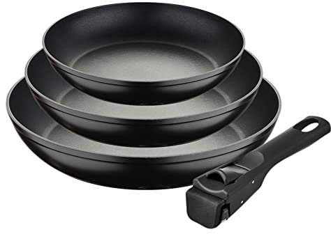 SET 3 SARTENES 18+20+24cm CLICK AND COOK BERGNER