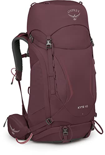 Osprey Kyte 48L Women's Backpacking Backpack with Hipbelt, Elderberry Purple, WXS/S