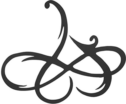 FOMIYES 1stk Herzanhänger Aus Schmiedeeisen Herz-anhänger Zum Aufhängen Retro Hängende Verzierung Geometrische Wanddekoration Metallherz Wandkunst Beschilderung Schwarzer Buchstabe