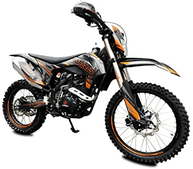 RV-Parts 250ccm Alfarad T7 Dirtbike Vollsross Enduro Pitbike Crossbike Cross 21/18 Orange