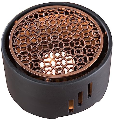Homoyoyo Ceramic Teapot Warmer Tea Pot Heater Coffee Tea Warmer Tea Light Candle Base Tea Stove Warmer with Cushion for Borosilicate Glass Teapot Cast Iron Teapot and Other Heatproof Dish