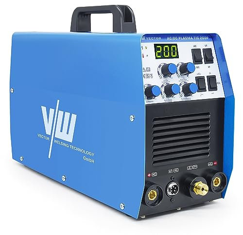VECTOR WELDING AC DC PLASMA TIG200P Poste à Souder TIG AC/DC 200 A - Decoupeur Plasma 50 A - IGBT - Soudure en Aluminium Fonction Pulse