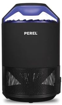 Perel LED-UV Insektenvernichter mit Ventilator, 50 m² Abdeckung, leiser Betrieb, USB-betrieben, kompaktes Gerät für den Innenbereich