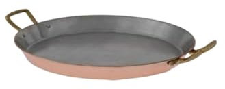 ich-zapfe.de Padella per Paella, Padella Rame - in Rame, 30cm