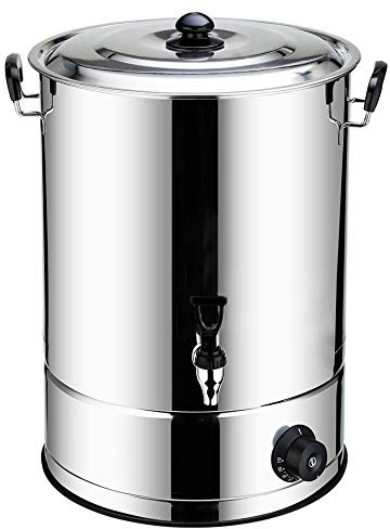 HDVLXZLY 20 Litre Commercial Stainless Steel Catering Urn, Catering Hot Water Boiler, High Heat Transfer Efficiency and Can Prevent Dry Burning.