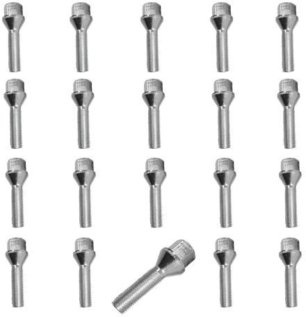 20 Radmuttern Radbolzen Kegelbund M14x1,5 45mm kompatibel mit Opel Peugeot Renault Seat Skoda Volvo VW