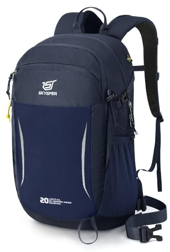 SKYSPER Wanderrucksack, 20L Klein Rucksack leicht Tagesrucksack Hiking Backpack Daypack für Herren Damen Outdoor Städtetrips