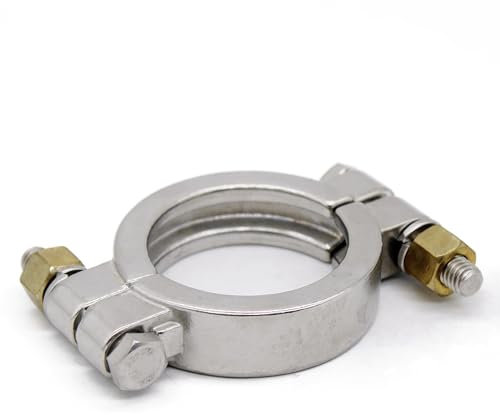 SS304 High Pressure Tri Clamp 13MPH Heavy Duty Bolted Clamps Stainless Steel Clamp Fittings RUAJOGYNVM(Heavy TC64MM 460g)