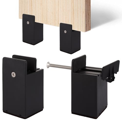 DAJAVE 4 Pack Bed Risers, 4 Inch Furniture Risers Adjustable Sofa Risers Heavy Duty Sofa Tables Chair Risers with Screw Clamp Furniture Raising Blocks for Sofa Table, Supports