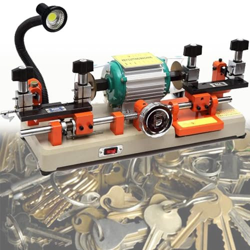 YXFAZPP Fotocopiatrice Multifunzionale a Doppia Testa, duplicatrice Orizzontale, fresatrice Orizzontale, per Realizzare Chiavi della Macchina, Chiavi della Moto, Chiavi della Serratura della (110v)