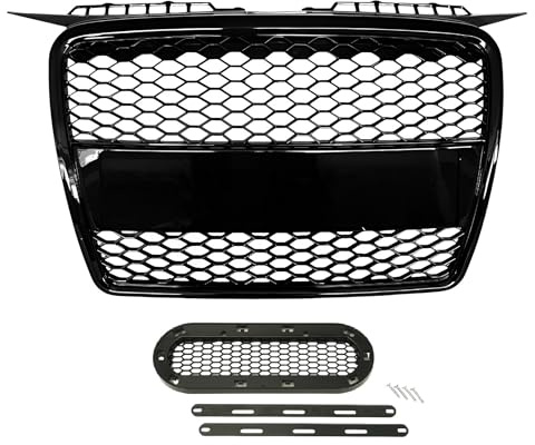 Kompatibel mit A3 8P Kühlergrill Sport Wabengrill Front Tuning Grill mit Emblemhalter