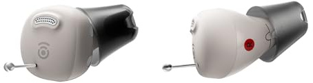 Cearvol-Nano OTC Hearing Aids with All-in-One Charging Case Control Rechargeable Whisle-Free Experience Noise Reduction for Seniors Adults Discreet Mini ITC Design, Starlight
