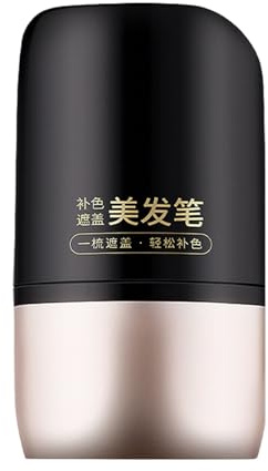 2 en 1 peine de tinte para el cabello rápido para el cabello, bolígrafo para el cabello de retoque, de color a prueba de sudor 2 en 1, aplicador incorporado preciso, tamaño compacto de 15 g, fian