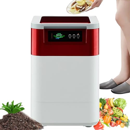 Compostador eléctrico para Kitchen15L de gran capacidad, sin olor, abono inteligente, papelera, para compost, máquina de eliminación de residuos de alimentos para cal comercial
