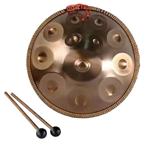 Hand Drum - 9/10/12 Notes In D Kurd Minor Steel Hand Pan Percussion Instruments, 432/440 Hz Handpan Drum Sets, Instrument Handpan Drums For Children And Adults(D-432hz,12 notes)