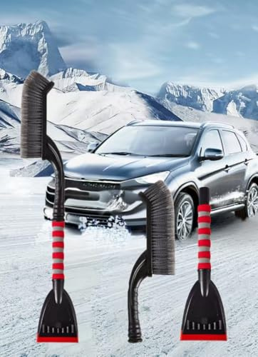 SHILONGBAIHUO Quitanieves del Coche para Opel Astra J AB Bj. 2009 bis 2015, Rasqueta de Hielo Parabrisas, Rascador Hielo Coche, Cepillo quitanieves, Rascador de Hielo,Red