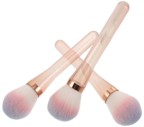 SMASOLO Set da 3 Pennelli per Trucco Viso Sfumati Doppia Estremità Setole Morbide in Fibra per Cipria Fard e Contouring Accessori Cosmetici Portatili per Uso Quotidiano e Viaggi