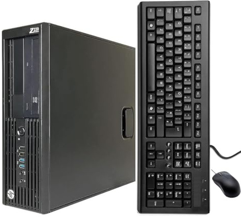 HP Z230 SFF Workstation Desktop Computer PC, Intel Xeon E3-1271 V3, 8 GB RAM, 500 GB HDD, WiFi, Bluetooth, tastiera US QWERTY Windows, 11 Pro (ricondizionato)