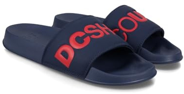 DC Shoes ADYL100043 Hombre Zapatos de playa y piscina, Azul (Navy/Red Nrd), 46 EU