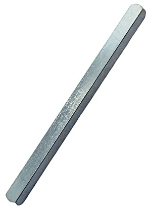 Universal Hardware Barra de husillo para manija de puerta de 7 mm x 60 mm, eje cuadrado liso de repuesto para UPVC, manijas de puerta de madera y compuesto, manijas de ventana y pomos de puerta de