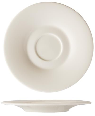 B'GHEST Set. 6 Uds. Glubel Plato para Taza de Té Ø16 Cm. Fabricado en Porcelana Fine China.