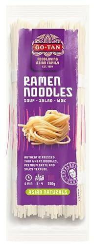 GO-TAN - Nouilles Ramen 250G - Pâtes asiatiques pour soupe et sauté - Saveur authentique de l'Asie - Idéal pour les plats rapides et savoureux. - Lot De 4 - Vendu Par Lot