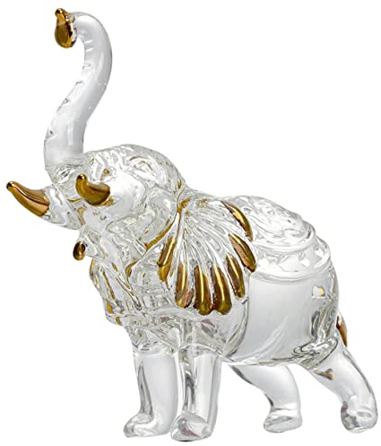 Cabilock Feng Shui Elefantenstatue Kristall Elefantenskulptur Elefantenfigur Kristalldekoration Für Zuhause
