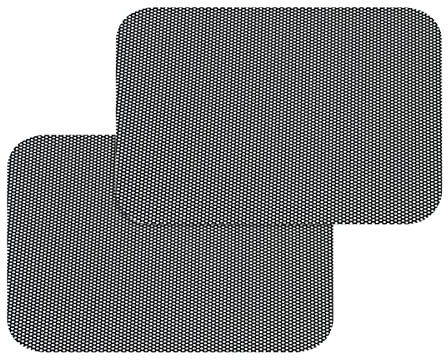 Cozylkx 2 Stück Autofenster Sonnenschutz Aufkleber, 42 cm x 38 cm, Statisch Haftende Folien, Visier, UV-Schutz, Universelle Auto-Sonnenschutz