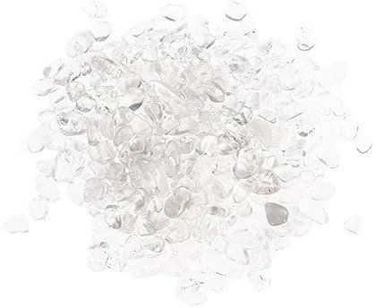 minkissy Gravier d'aquarium blanc en cristal blanc pierre de démagnétisation gravier cristal purifié gravier aquarium pot de fleurs gravier pot de fleurs naturel