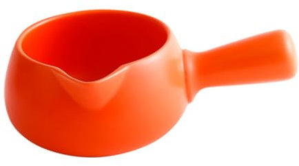 Garneck Keramik Milch Und Suppentopf 700 Ml Hitzebeständig Vielseitig Für Milch Suppe Und Nudeln Leichter Milchwärmer Mit Praktischem Griff Einfach Zu Reinigen Kompakt Für Haushalt
