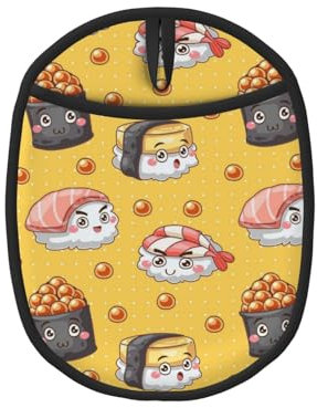 Sushi drôle Mignon, Maniques, maniques résistantes à la Chaleur, maniques de Cuisine en Silicone antidérapantes