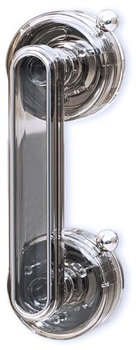 YIDELAI - Maniglia porta ventosa, maniglia armadio adesiva, bracciolo porta scorrevole cucina, facile da installare, adatto per finestre, porte scorrevoli in vetro (L-Transparent Black)