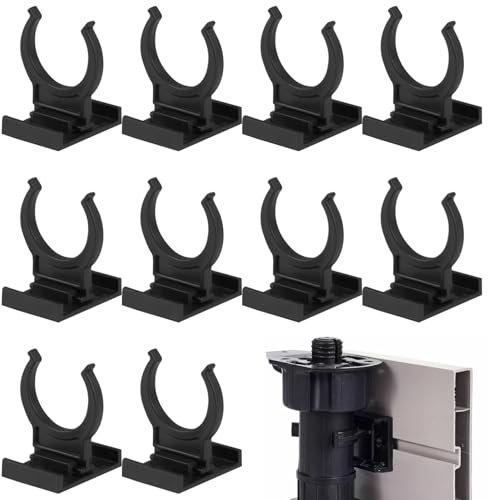 DONOONIS Pinces de plinthe de cuisine, 10 Pièces, Noir, Classique