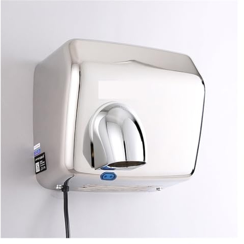 Asciugamani, Asciugamani automatico da 2300 W, elettrodomestici da bagno, sensore automatico in acciaio inossidabile ad asciugatura rapida, asciuga mani elettrico,Forte flusso d'aria