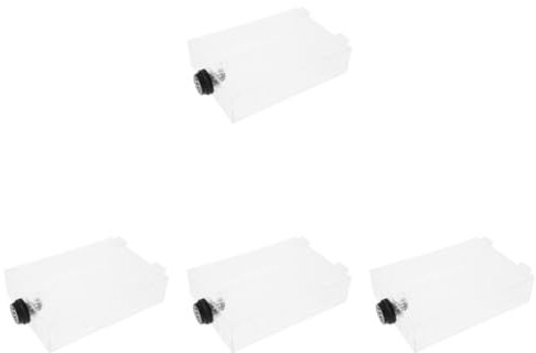 Angoily 4pcs Box Thermostat Lock Box Cover Wall Protector for Smart Thermostats Lockable Control Panel Cover Keysafe Function Replacement