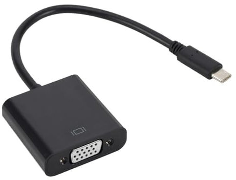 Cable adaptador USB 3.1 tipo C a VGA hembra, cable adaptador para pantallas de computadora, televisores y proyectores