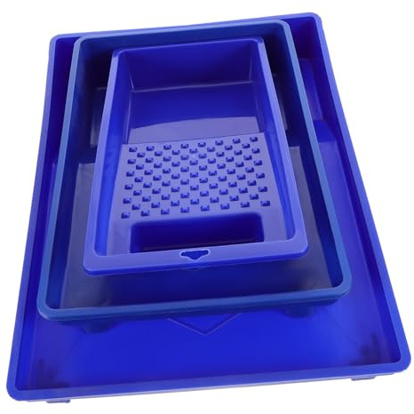 POPETPOP 3piezas Bandejas De Pintura De Plástico Grande Capacidad para Mezclar Herramientas De Pintura para Decoración del Hogar