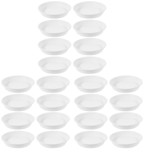 ibasenice 3 Ensembles Plateau De Pot Plastique Lot de Soucoupes Rondes pour Plantes Intérieur Et Extérieur Base Débordement pour Fleurs Dimensions Durable Et Pratique 8 Pièces * 3