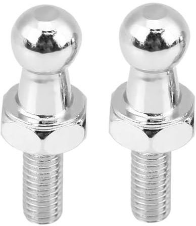 Ausi Kit di 2 perni sferici in acciaio inossidabile da 10 mm M6 per ammortizzatori a gas con estremità sferica del cofano