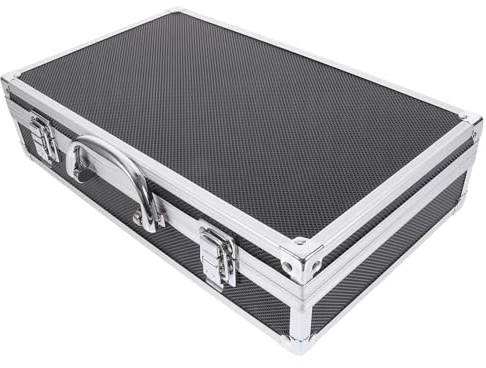 WEKADRIN Maletín Protector Estructura Multi Ranura, Ligero y Resistente para de Aleación de Aluminio para Almacenamiento Seguro Micrófonos de Mano en Sala de Karaoke