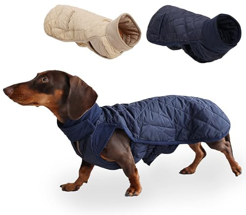 UOSIA Dackel-Hundemantel, Mini-Dackel-Kleidung, Weiche Fleece-Weste, Pullover-Haustierjacke, Warme Hundekleidung Für Kaltes Wetter Im Winter Für Kleine Hunde
