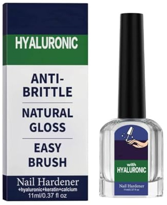 Soin Des Ongles à L'acide Hyaluronique,Vernis Durcisseur Ongle Extra Fort,Hyaluronic Acid Nail Hardener,Hyaluronic Acid Nail Care With Vitamin E & Jojoba Oil,Huile Cuticules Pour Ongles Forts (1PC)
