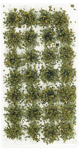 Healvian Arbustos en Miniatura Realistas para Decoración de Jardín, Vegetación en Miniatura, Color Marrón Seco, Material Resina Duradero, Adecuado para Dioramas y Manualidades, Uso
