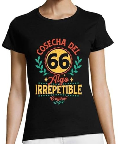 latostadora Camisetas Regalo 60 Cumpleaños Mujer - Camiseta 60 Años Mujer - Camiseta 1966