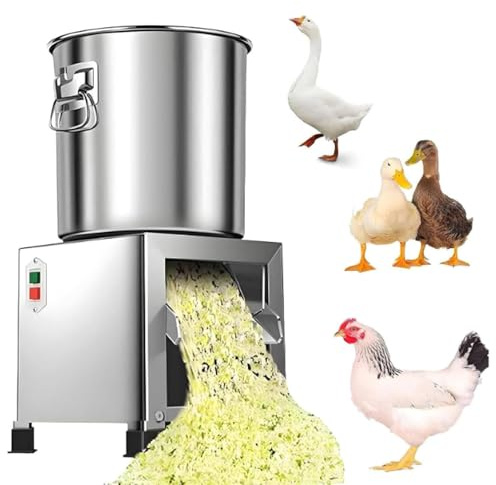 Picadora de verduras industrial de alta resistencia, trituradora de acero inoxidable para el procesamiento de alimentos para aves de corral, cortadora de alta eficiencia para granjas y ganado, diseñ
