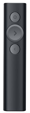 Logitech Spotlight Presentation Remote - Universal Wireless Presentation Clicker with Laser Pointer, Advanced Digital Highlighting, Bluetooth, 30 m Range and Quick Charging - Black